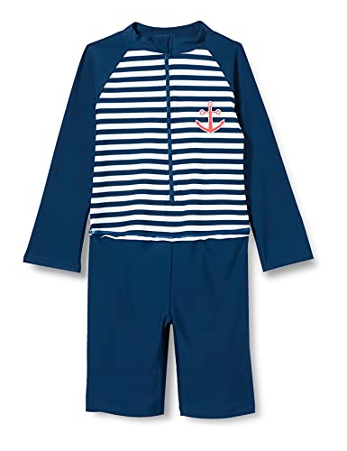 Playshoes Badeanzug Schwimmanzug Badebekleidung Unisex Kinder,Maritim Langarm,74-80 von Playshoes