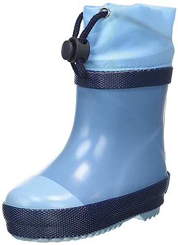 Playshoes Jungen Unisex Kinder Halbschaft gefüttert Gummistiefel, blau, 19 EU von Playshoes