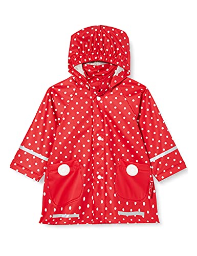 Playshoes Wind- und wasserdicht Regenmantel Regenbekleidung Unisex Kinder,rot Punkte,116 von Playshoes