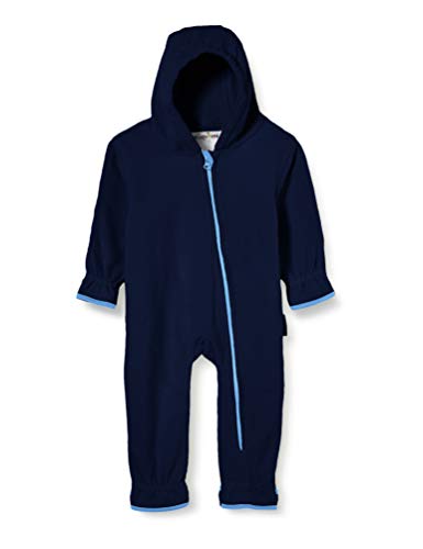 Playshoes Unisex Kinder Fleece-Overall Jumpsuit, marine, 92 von Playshoes