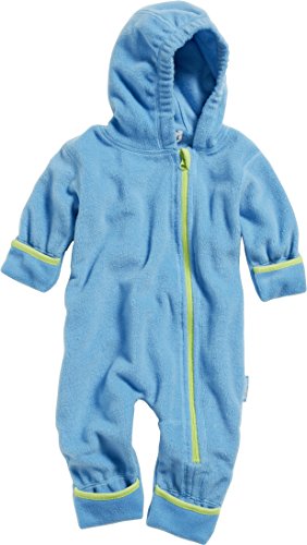 Playshoes Unisex Kinder Fleece-Overall Jumpsuit, aquablau, 68 von Playshoes