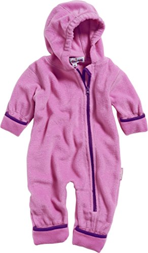 Playshoes Unisex Kinder Fleece-Overall Jumpsuit, pink, 68 von Playshoes