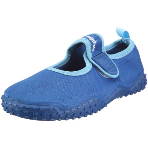 Playshoes Unisex Kinder Aquaschuhe Aqua-Schuhe Klassisch, Blau Klassisch, 24/25 EU von Playshoes