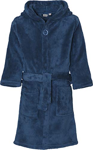 Playshoes Unisex Kinder Fleece-Bademantel Morgenmantel, marine, 146/152 von Playshoes