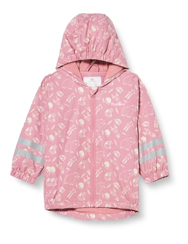 Playshoes Regenmantel Regenjacke Regenbekleidung Unisex Kinder,rosa Waldtiere,140 von Playshoes