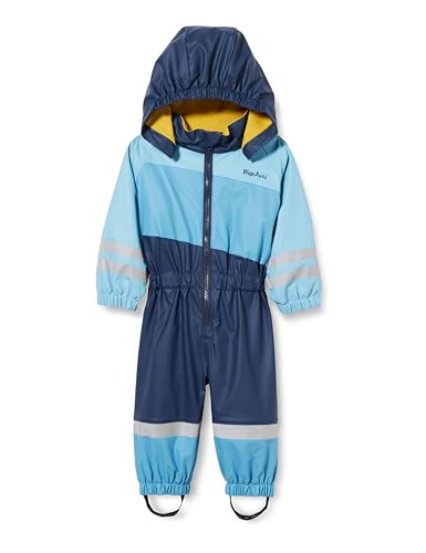 Playshoes Warmer Wasserdichter Matschanzug Regenbekleidung Unisex Kinder,blau Overall,104 von Playshoes