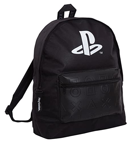 PlayStation Rucksack für Erwachsene und Kinder, Sony Gamer, Schultasche, Laptop, Gaming-Rucksack, Schwarz , Rucksack von Playstation