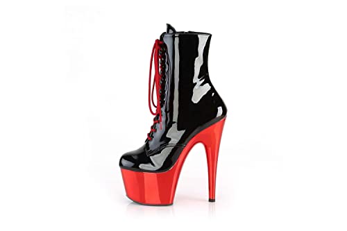 Pleaser ADORE-1020 Blk Pat/Red Chrome UK 5 (EU 38) von Pleaser