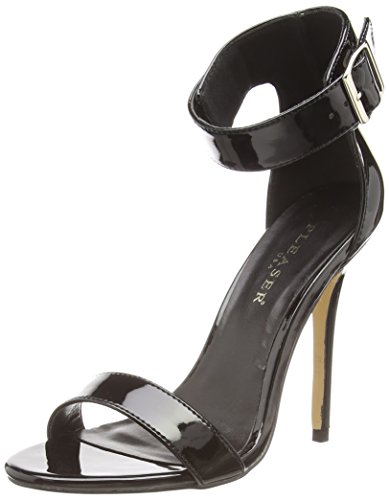 Pleaser AMUSE-10, Damen Kn?Chelriemchen Sandalen, Schwarz (Blk Pat), 40 EU (7 DDamen UK) von Pleaser