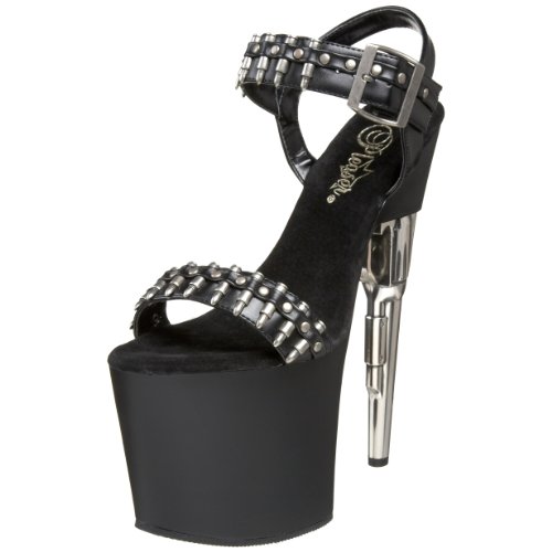 Pleaser BONDGIRL-712 Blk Faux Leather/Blk Matte UK 3 (EU 36) von Pleaser