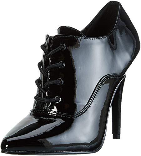 Pleaser SEDUCE-460, Damen Stiefel & Stiefeletten, Schwarz (Schwarz (Blk Pat), 45 EU von Pleaser