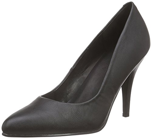 Pleaser VANITY-420, Damen Pumps, Schwarz (Schwarz (Blk Faux Leather)), 45 EU (12 Damen UK) von Pleaser