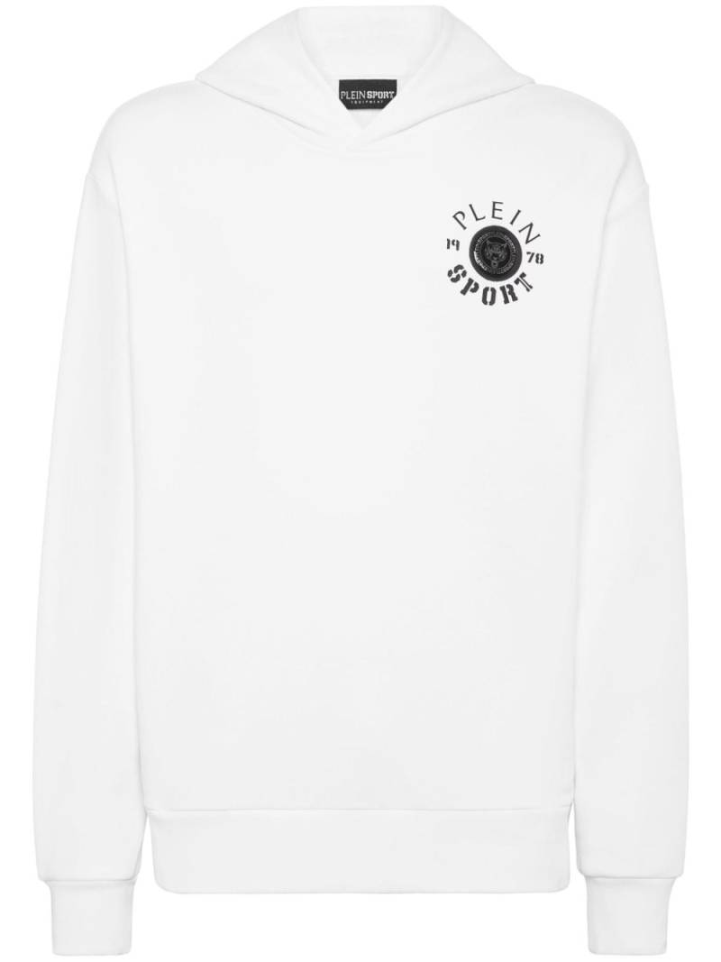 Plein Sport Hoodie mit Logo-Print - Weiß von Plein Sport