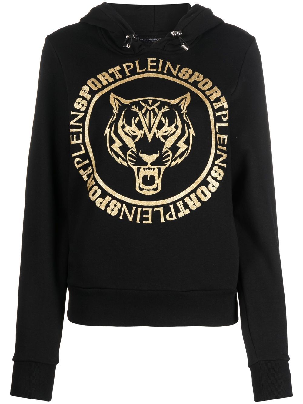 Plein Sport Hoodie mit Tiger-Print - Schwarz von Plein Sport