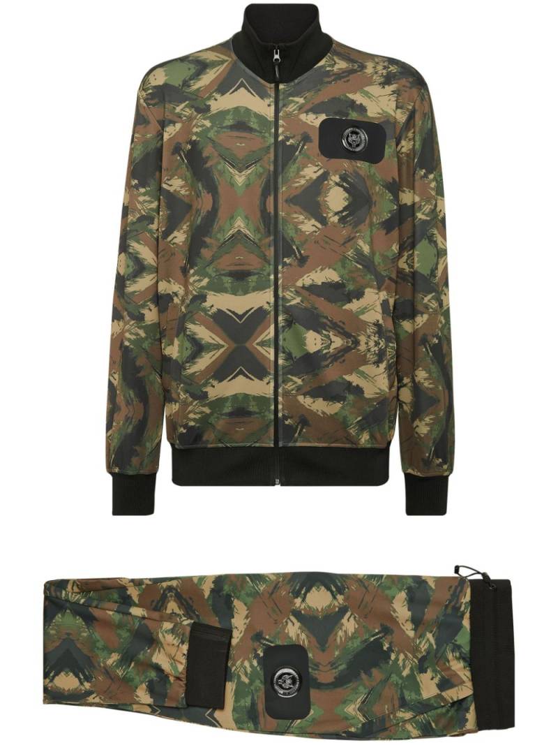 Plein Sport Jogginghose mit Camouflage-Print - Grün von Plein Sport