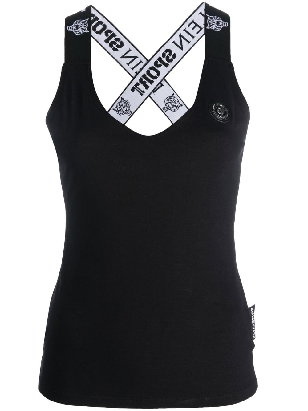 Plein Sport Tanktop mit V-Ausschnitt - Schwarz von Plein Sport