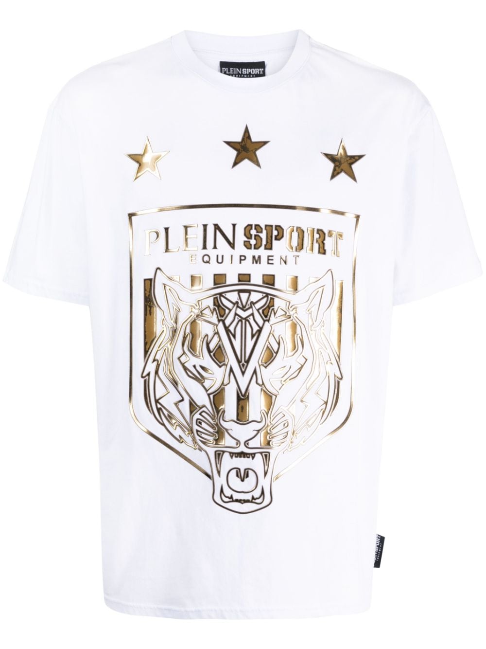 Plein Sport T-Shirt mit Tiger-Print - Weiß von Plein Sport