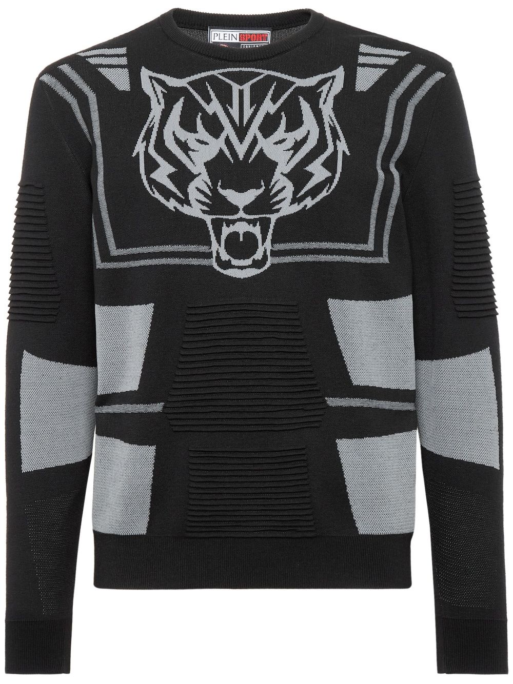 Plein Sport Strickpullover mit Logo-Print - Schwarz von Plein Sport