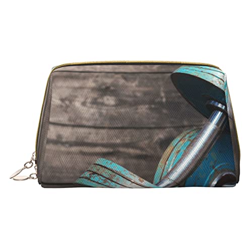 Kleine Kosmetiktasche aus Leder für unterwegs, Berglandschaft, Make-up-Tasche für Geldbörse, Reise-Make-up-Tasche, tragbar, vielseitig, mit Reißverschluss für Damen, Modular Hanteln, Einheitsgröße, von Pmnnerefaq