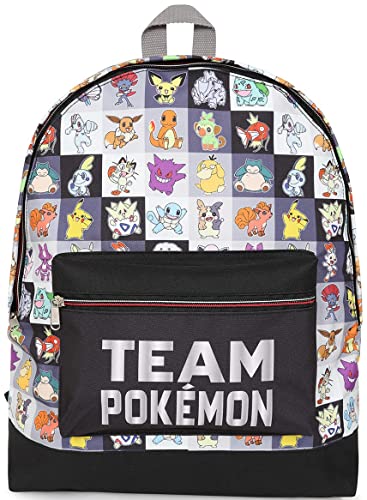 Offizieller Team Pokemon Mädchen Pikachu Kinder Rucksack Rucksack Jungen Schultasche, Schwarz von Pokémon