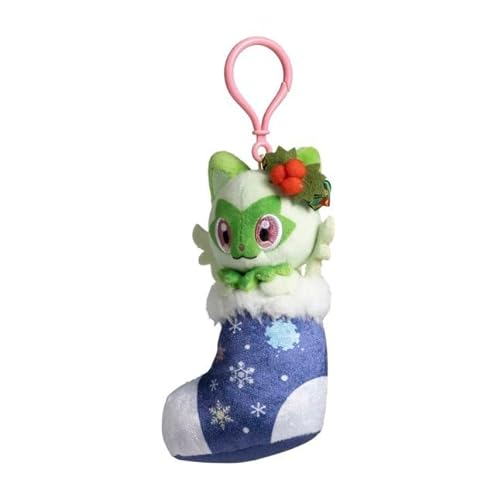 Pokemon Center: Sprigatito Pokémon Holiday Festival Plush Key Chain - 6 ¼ In. von Pokémon