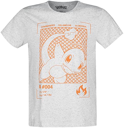 Pokémon Glumanda Männer T-Shirt weiß L von Pokémon