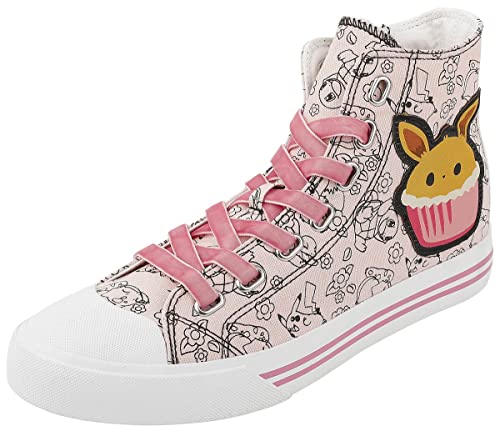 Pokémon Evoli - Cupcake Frauen Sneaker high rosa/weiß EU40 von Pokémon