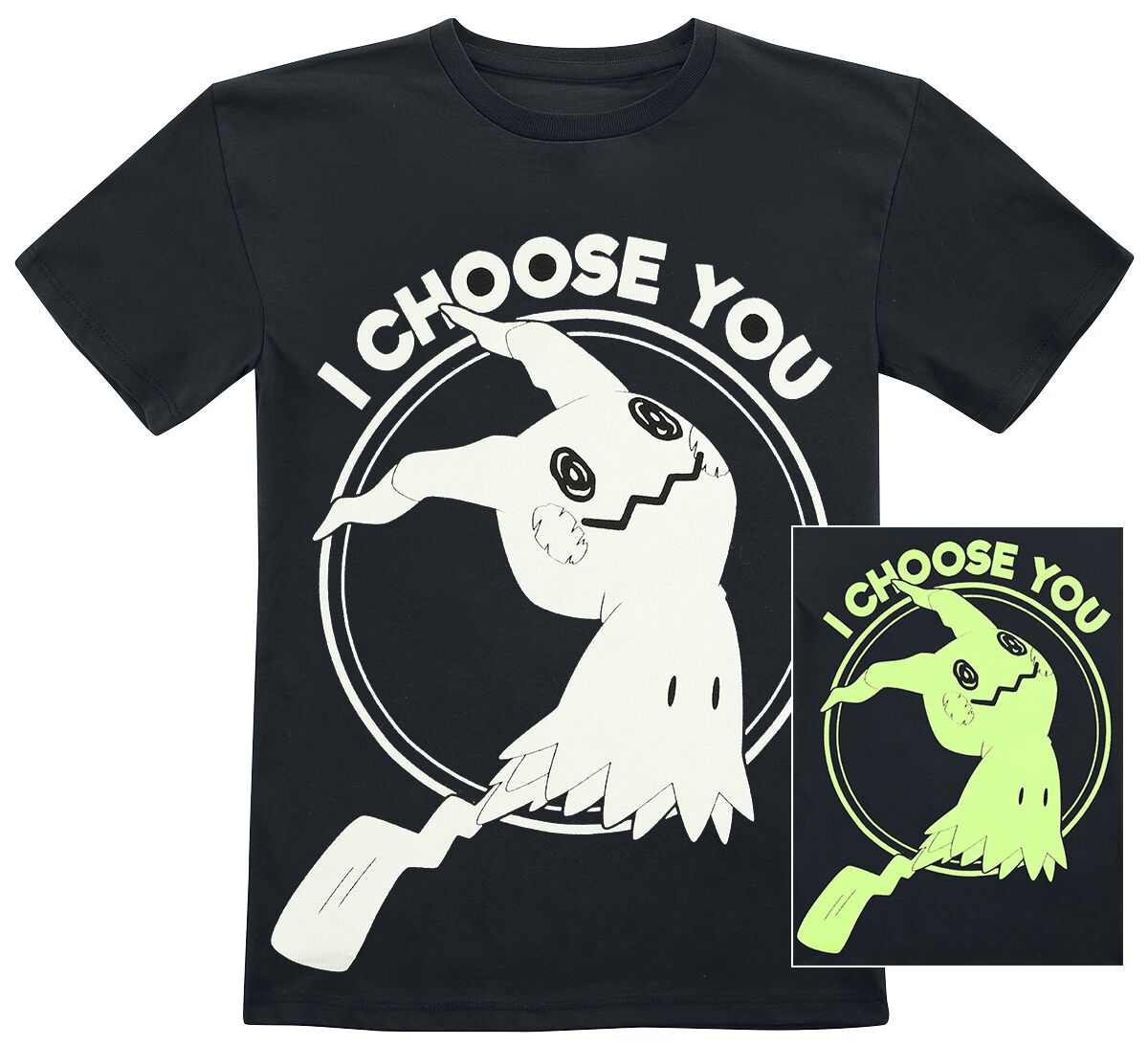 Pokémon - Gaming T-Shirt für Kinder - Kids - Mimikyu - I Choose You - für Mädchen & Jungen - schwarz  - EMP exklusives Merchandise! von Pokémon