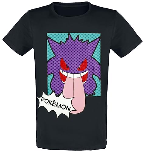 Pokémon Gengar Männer T-Shirt schwarz L von Pokémon