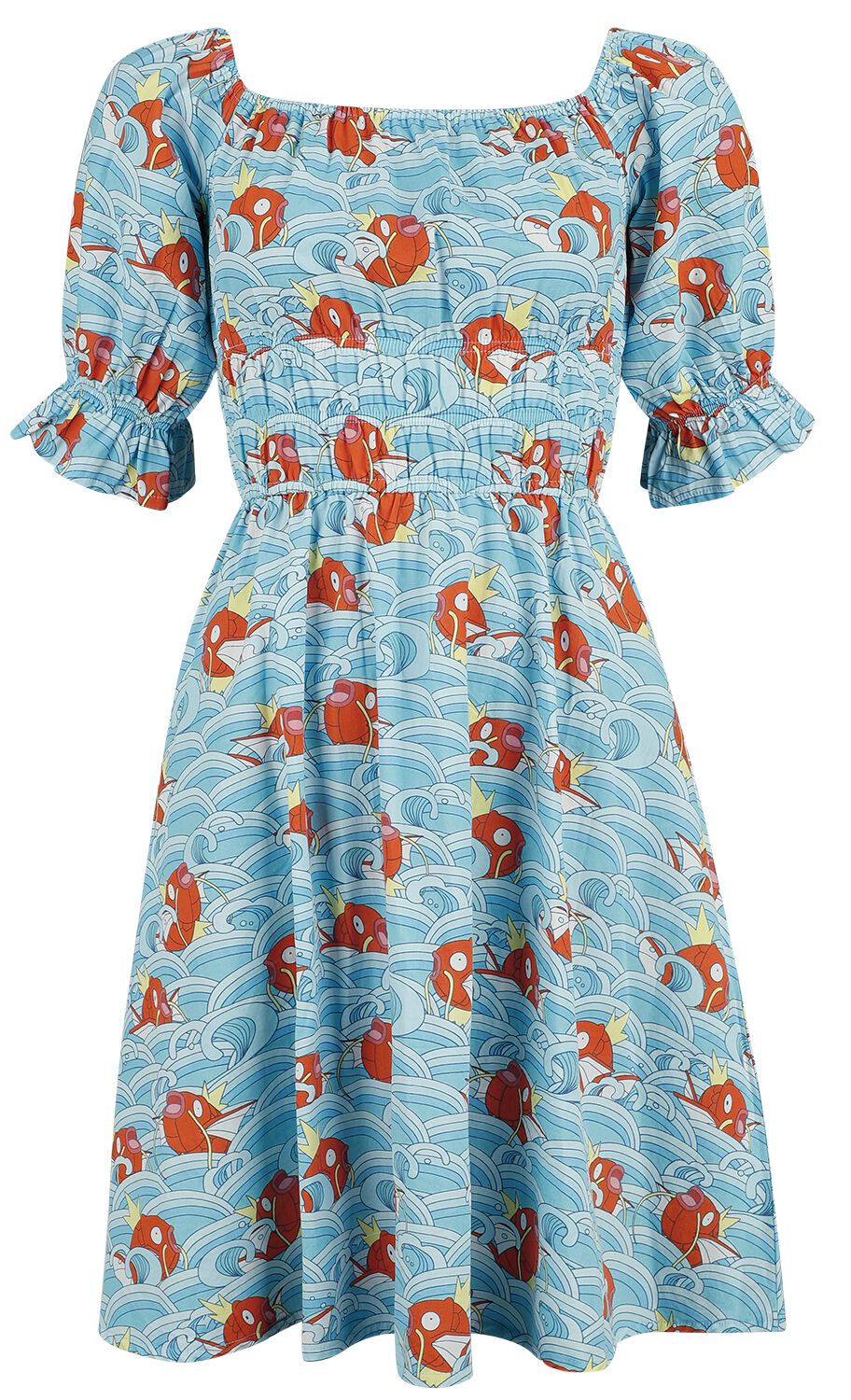 Pokémon Karpador - Hawaii Mittellanges Kleid blau in L von Pokémon