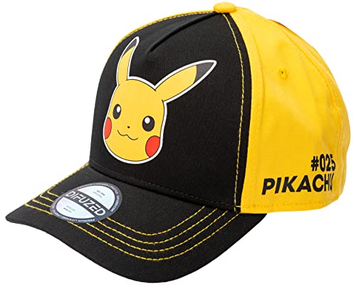 Pokemon Pikachu Head | Baseballkappe | Schwarz - Einheitsgröße von Pokémon