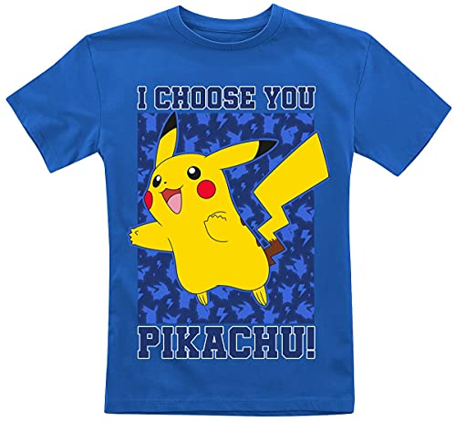 Pokémon Kids - Pikachu I Choose You Unisex T-Shirt blau 104 von Pokémon