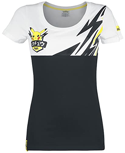 Pokémon Pikachu - Team Pika Frauen T-Shirt schwarz/weiß/gelb XXL von Difuzed