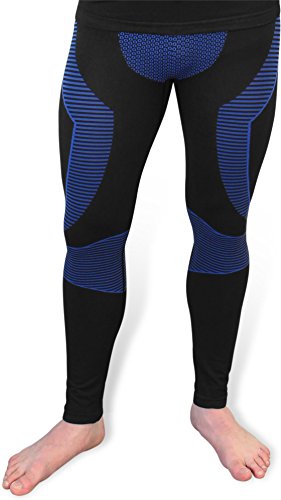 Polar Husky Funktionsunterwäsche Unterhose Super Active Ride Herren Leggins ohne störende Naht Farbe Blau Größe L/XL von Polar Husky