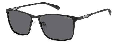 POLAROID Herren PLD 2159/G/S/X Sonnenbrille, Mattes Schwarz, 58 von Polaroid