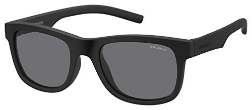 Polaroid Unisex-Kinder PLD 8020/S Y2 Yyv 46 Sonnenbrille, Schwarz (Black/Grey) von Polaroid