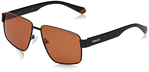 Polaroid Unisex PLD 6121/s Sunglasses, 8LZ/HE Black ORANGE, 58 von Polaroid