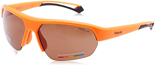 Polaroid Unisex PLD 7048/s Sunglasses, 2M5/47 MATT ORANGE, 65 von Polaroid