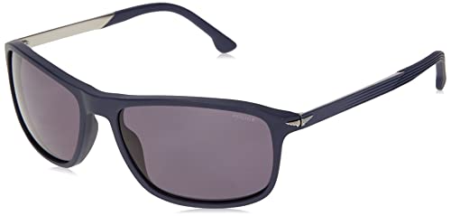 Police Unisex SPLC37 Sunglasses, Matt Blau, 60 von Police