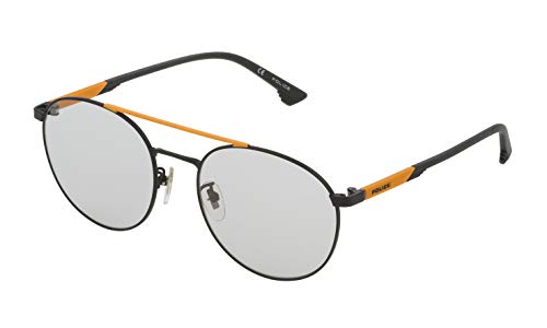 Police Unisex Spl71755q46g Sunglasses, Matt Black and Matt Orange, 55 von Police