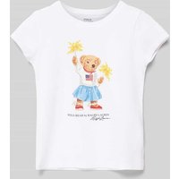 Polo Ralph Lauren Kids T-Shirt mit Label-Print in Weiss, Größe 104 von Polo Ralph Lauren Kids