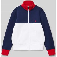 Polo Ralph Lauren Teens Sweatjacke mit Stehkragen in Marine, Größe 164 von Polo Ralph Lauren Teens