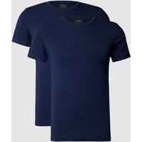 Polo Ralph Lauren Underwear T-Shirt mit Logo-Stitching im 2er-Pack in Marine, Größe M von Polo Ralph Lauren Underwear