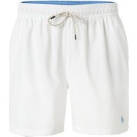 Polo Ralph Lauren Herren Badeshorts weiß Mikrofaser unifarben von Polo Ralph Lauren