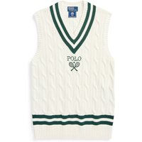 Polo Ralph Lauren Cricket-Pullunder Wimbledon mit Streifenakzenten Polo Ralph Lauren Cricket-Pullunder Wimbledon mit Streifenakzenten von Polo Ralph Lauren
