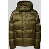 Polo Ralph Lauren Daunenjacke mit verdecktem Reißverschluss und Eingrifftaschen in Oliv, Größe M Polo Ralph Lauren Daunenjacke mit verdecktem Reißverschluss und Eingrifftaschen in Oliv, Größe M von Polo Ralph Lauren