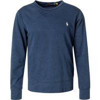 Polo Ralph Lauren Herren Sweatshirt blau Baumwolle unifarben von Polo Ralph Lauren