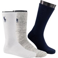 Polo Ralph Lauren Herren Socken blau Baumwolle unifarben von Polo Ralph Lauren