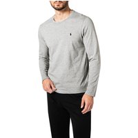 Polo Ralph Lauren Herren Longsleeve grau Jersey-Baumwolle unifarben von Polo Ralph Lauren