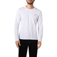 Polo Ralph Lauren Herren Longsleeve weiß Jersey-Baumwolle unifarben von Polo Ralph Lauren